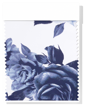 Printed Cotton Sateen $19.00p/m - Delilah Blue Design #15