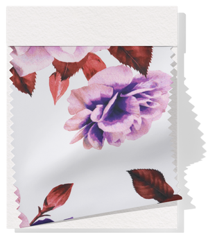 Printed Cotton Sateen $19.00p/m - Delilah Purple Design #11