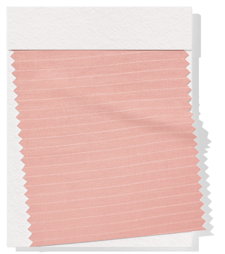 Striped Linen / Ramie $18.00p/m - Pink with White Stripes - The Fabric Shop