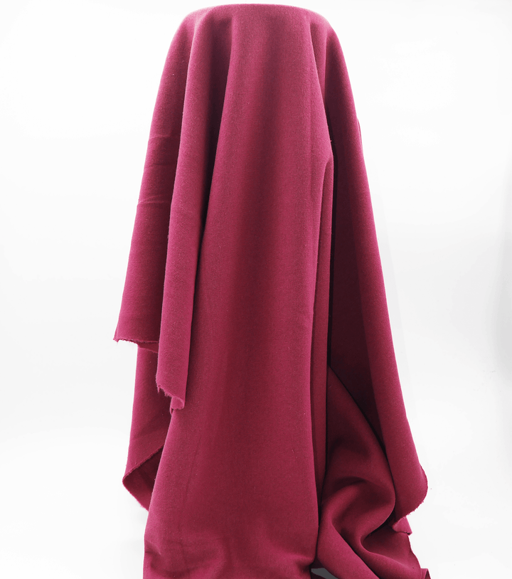 Sweat-shirting Polyester/ Cotton $15.00p/m - Maroon - The Fabric Shop