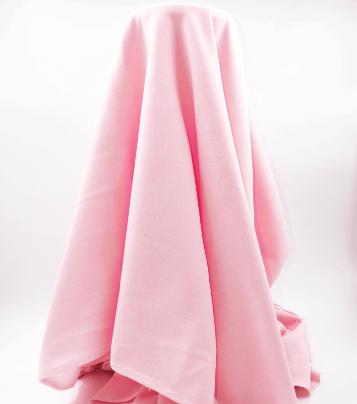 Sweat-shirting Polyester/ Cotton $15.00p/m - Pink - The Fabric Shop