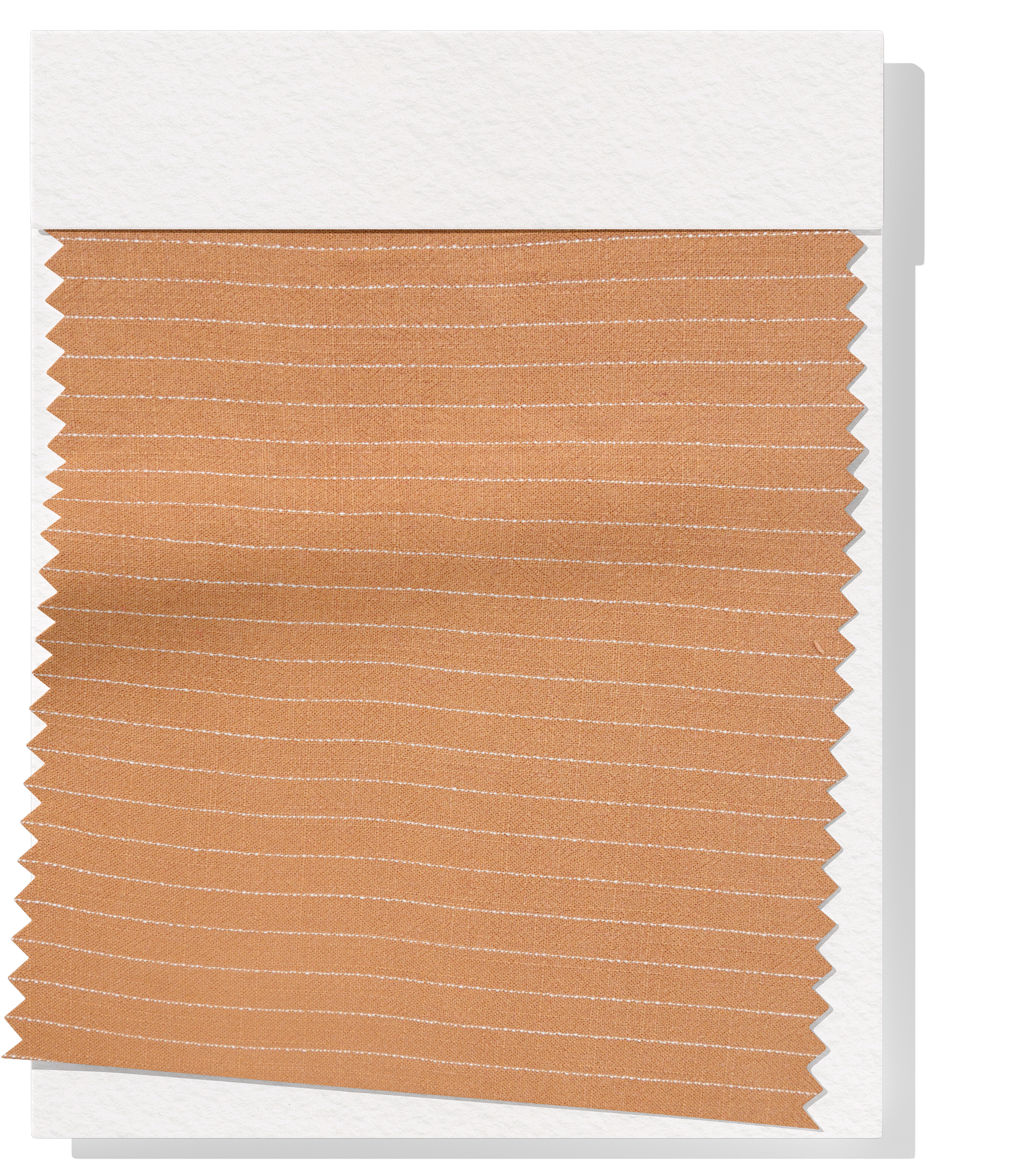 Striped Linen / Ramie $18.00p/m - Tan with White Stripes