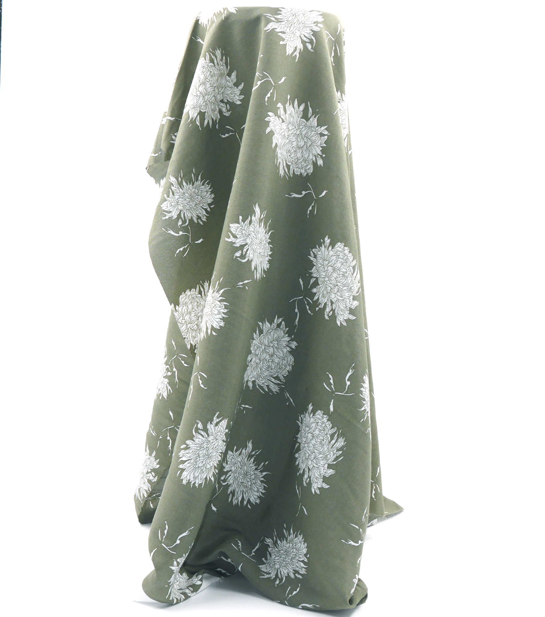 Viscose Crepe Print $22.00p/m - Sage Floral