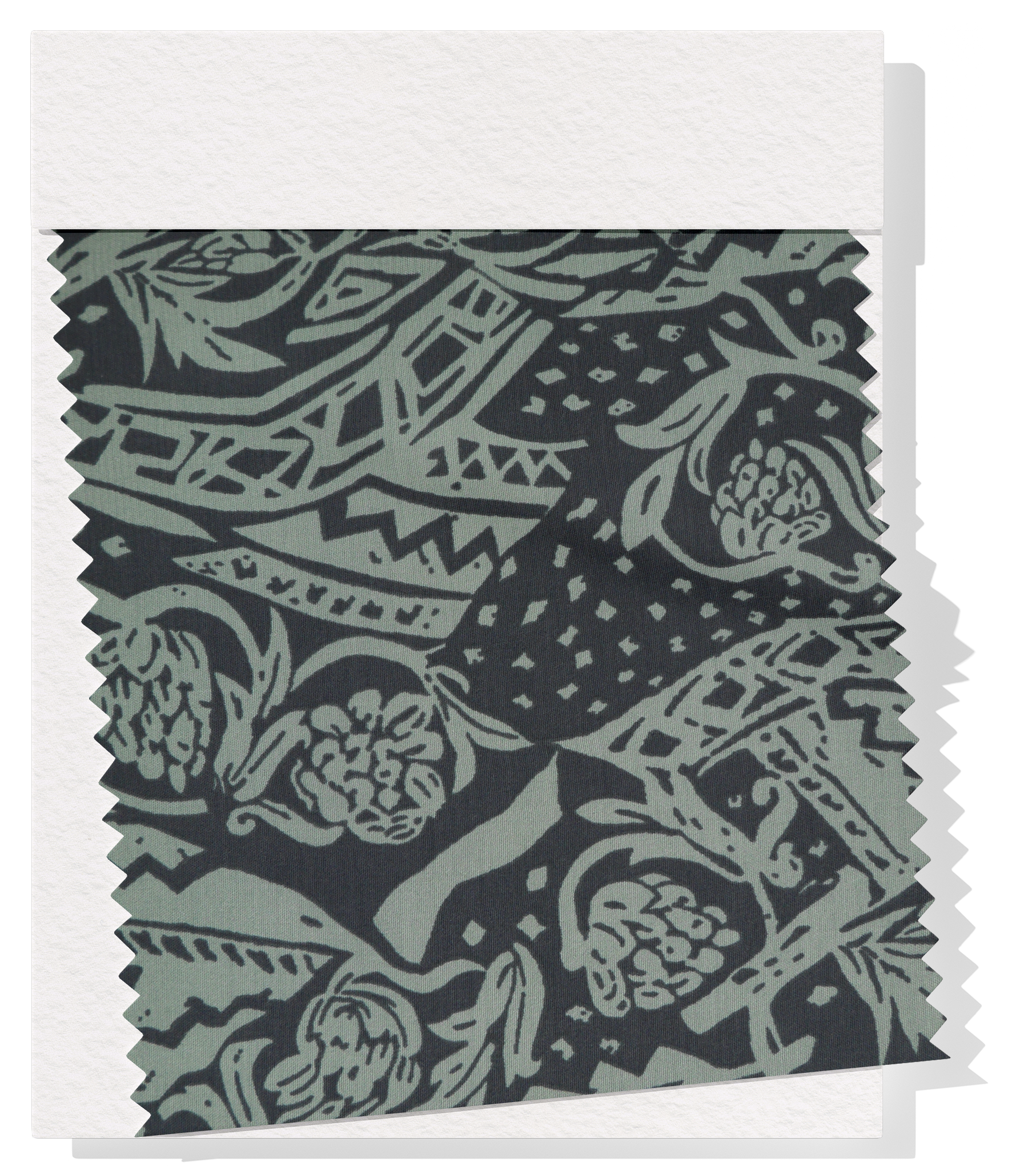 Viscose/ Rayon Crepe Print $22.00p/m - Dark Green, Sage