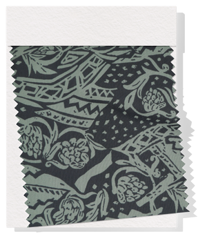 Viscose/ Rayon Crepe Print $22.00p/m - Dark Green, Sage