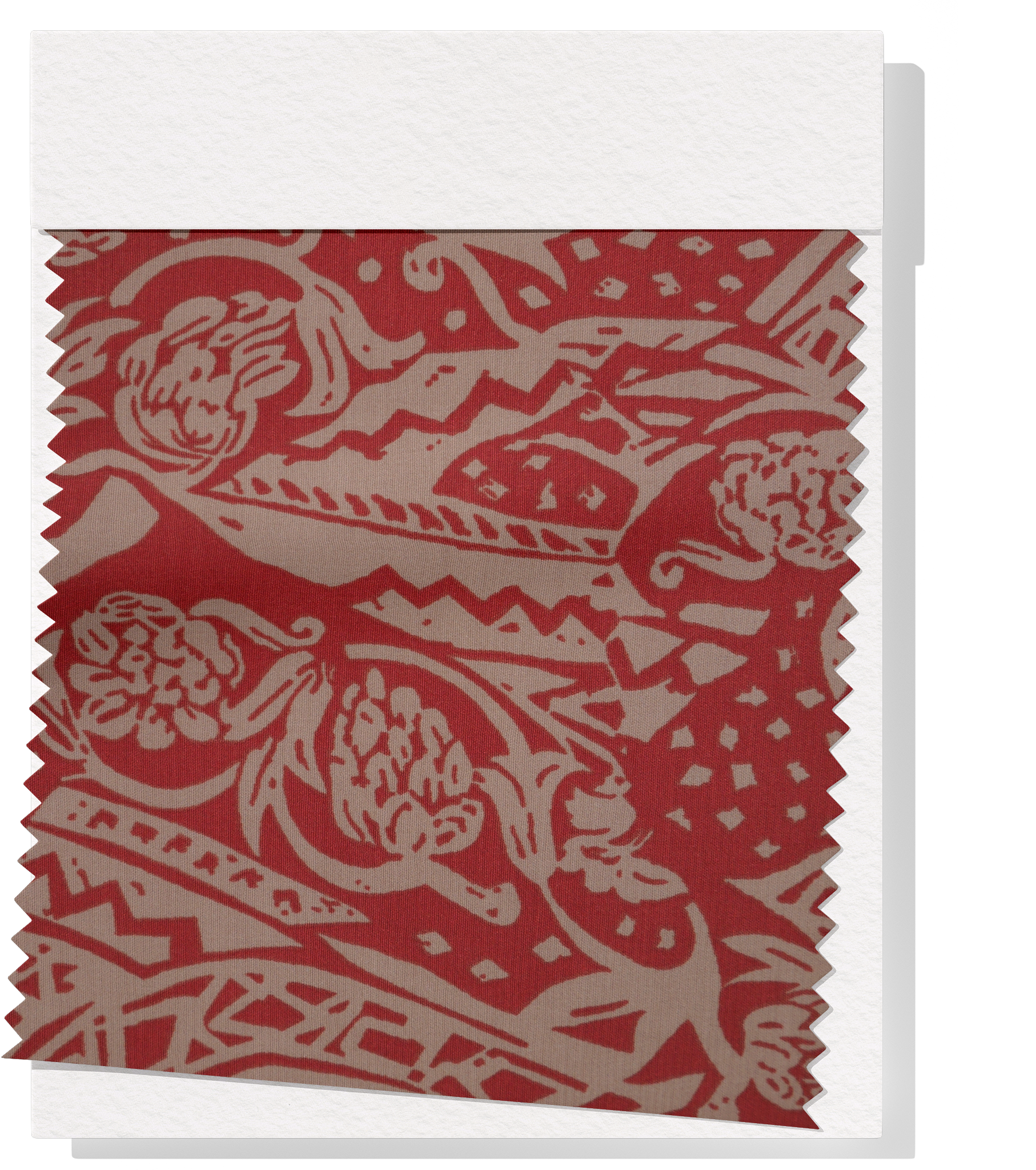 Viscose/ Rayon Crepe Print $22.00p/m - Red & Brown