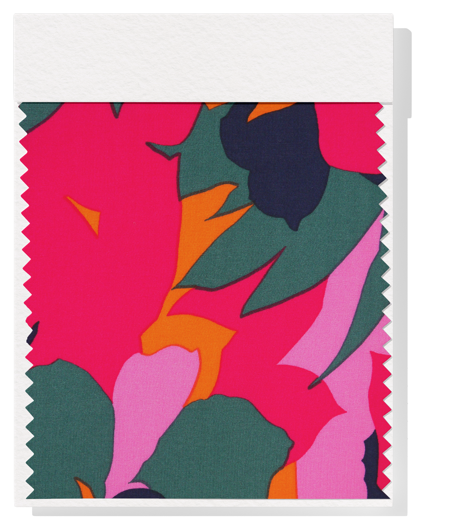 Viscose/ Rayon Crepe Print $22.00p/m - Green,Pink & Orange