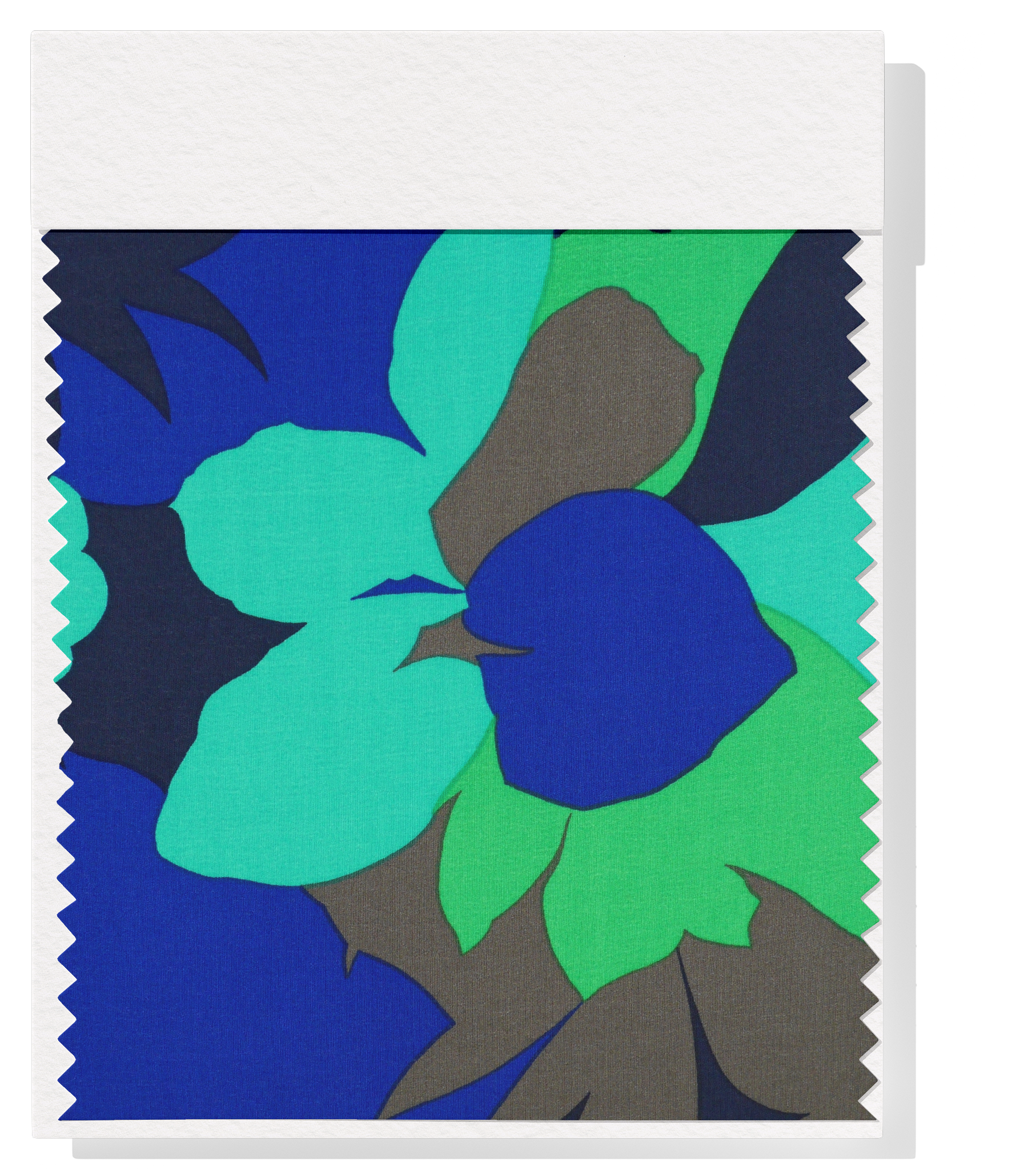 Viscose/ Rayon Crepe Print $22.00p/m - Green, Royal, Teal