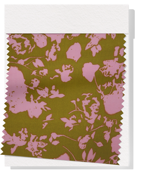Viscose/ Rayon Crepe Print $22.00p/m - Green & Pink