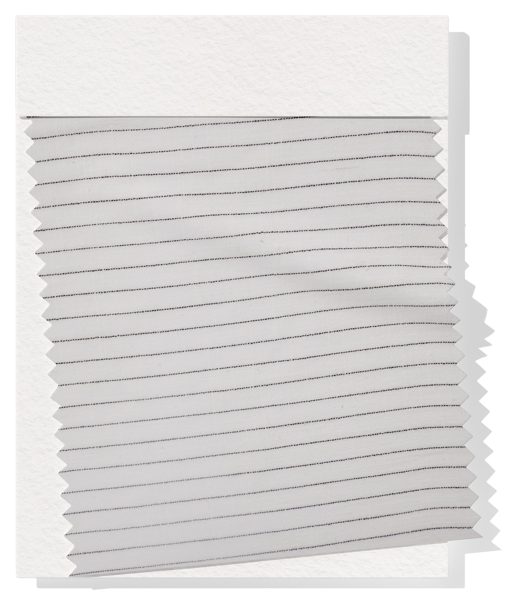 Striped Linen / Ramie $18.00p/m - White with Black Stripes